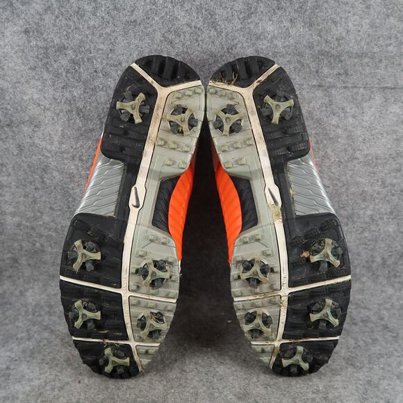 Nike Golf Shoes Mens 10.5 Zoom Trophy Leather Spikes White Orange Oxford Sport main image 13
